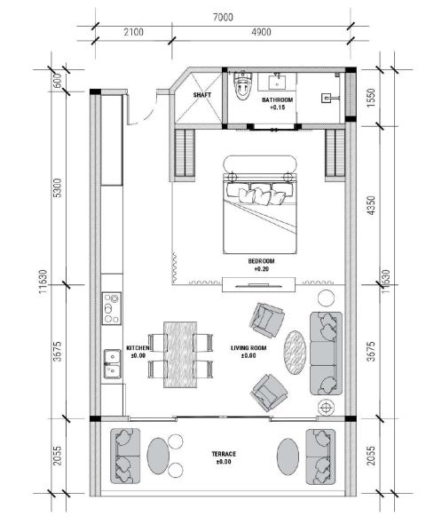 Canggu,Bali,Indonesia,1 Bedroom,1 Bathroom,Apartment,MLS ID 1997